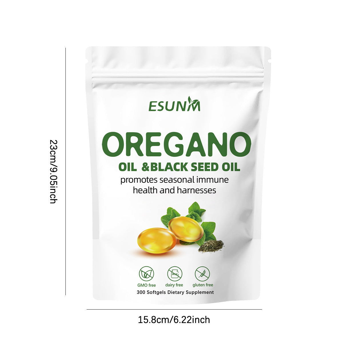 300 Soft Capsules Of Oregano And Black Seed Oil