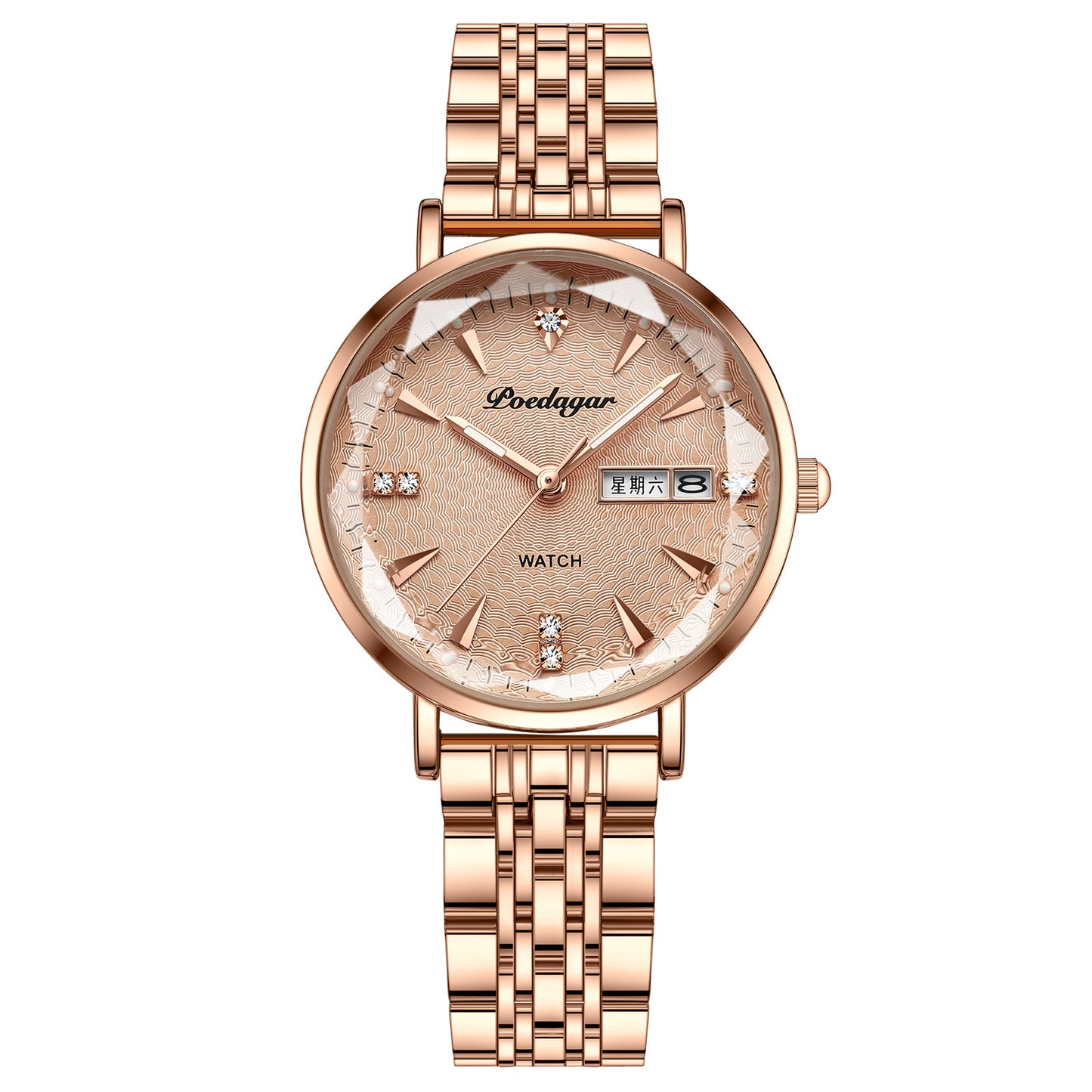 Women's Watch Double Calendar Quartz