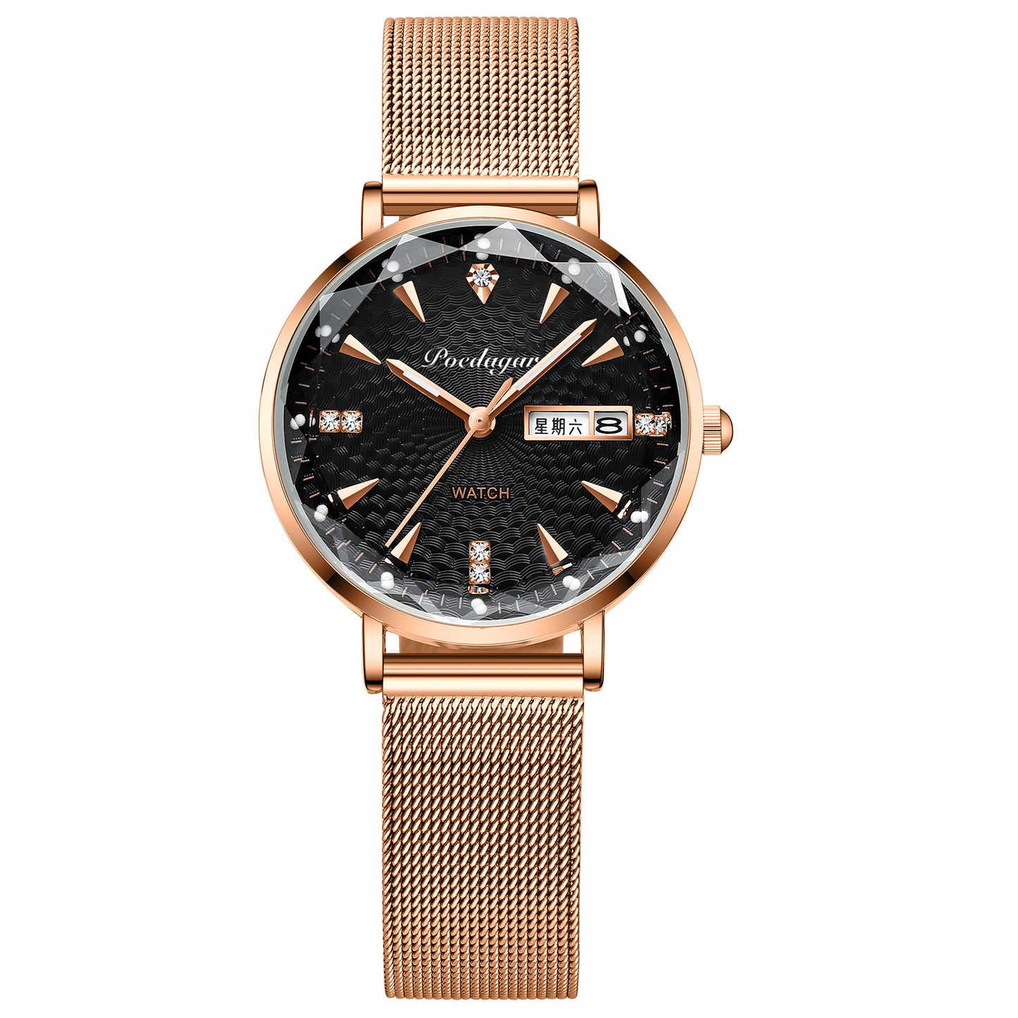 Women's Watch Double Calendar Quartz