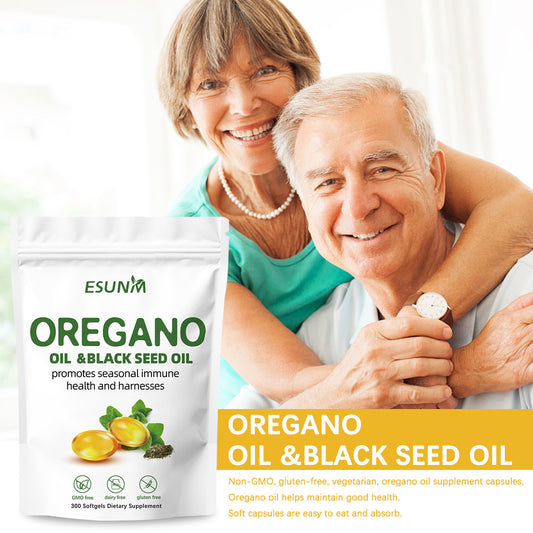 300 Soft Capsules Of Oregano And Black Seed Oil